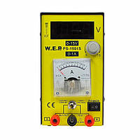 Блок питания WEP PS-1501S компактный, 15V цифровая индикация, 1A стрелочная индикация, RF-индикатор, тестер