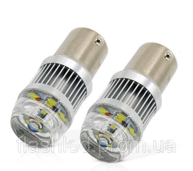 

Светодиодная лампа с цоколем 1157 BAY15d P21/5W 6SMD 30W XBO 12V Белая