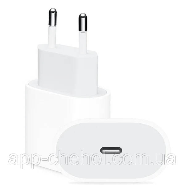 

Сетевое зарядное устройство Apple 20W USB-C Power Adapter (MHJE3) OEM / быстрая зарядка для айфона, Белый