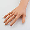 Кольцо серебряное женское Констанция вставка белые фианиты размер 18, фото 5
