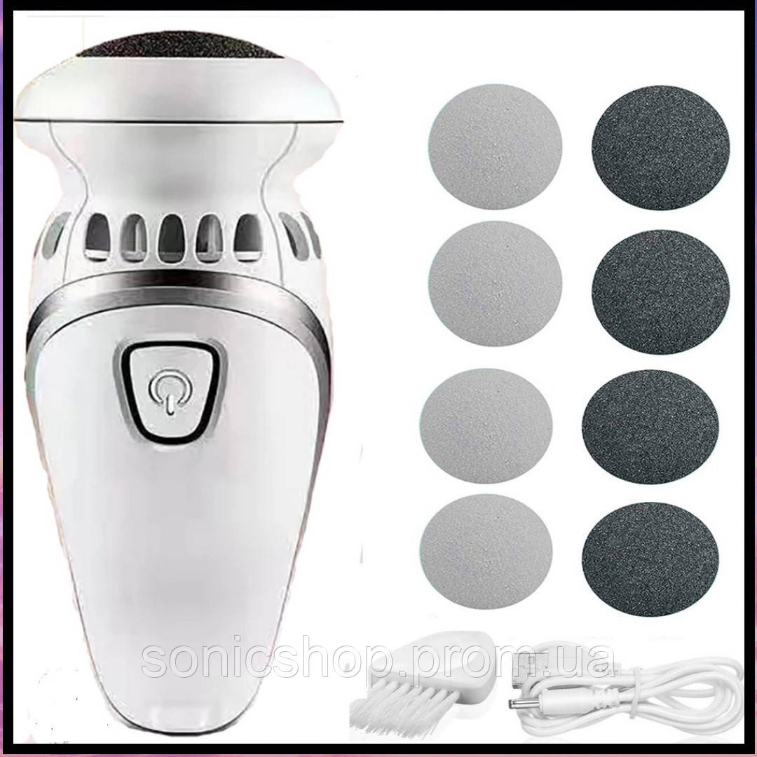 

Электрическая пемза для ухода за пятками Callus remover vacuum. Электрическая машинка для чистки пяток, ног.