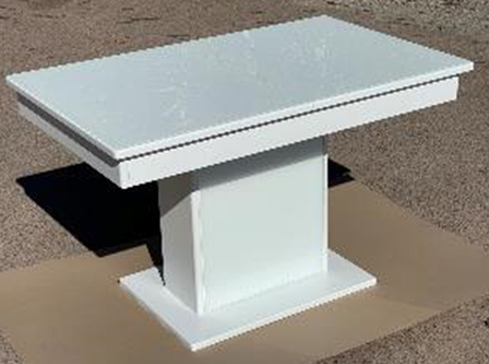 Стіл обідній розкладний БОСТОН + Скло Fusion Furniture, колір білий, фото 2