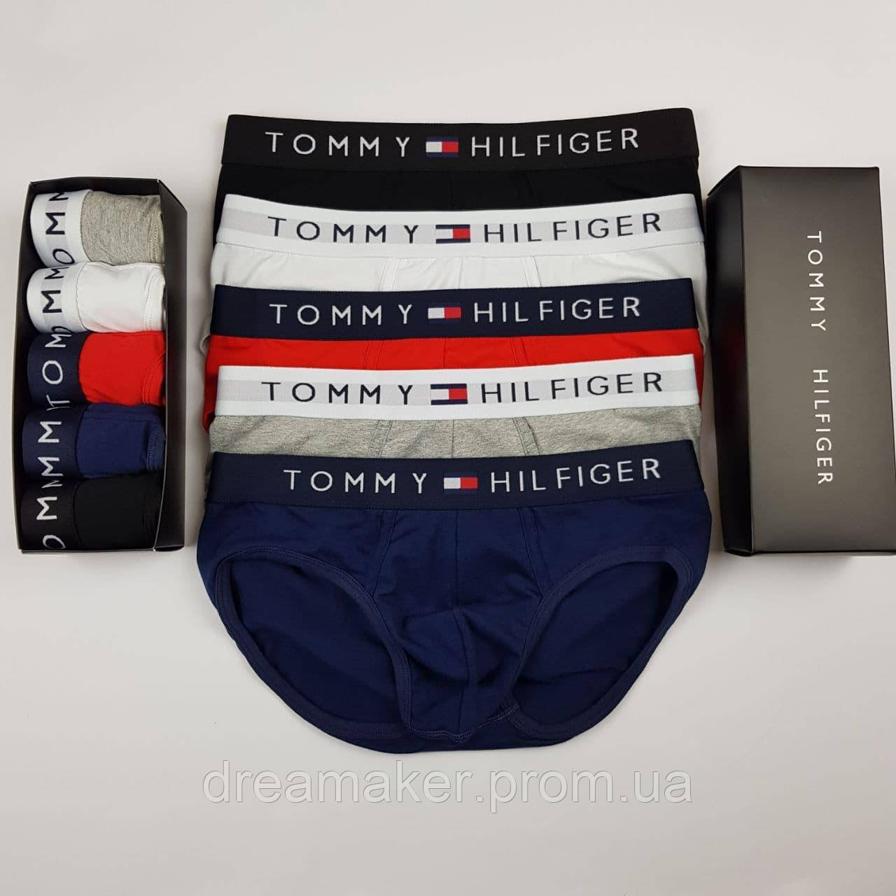 

Набор мужских трусов Tommy Hilfiger Брифы Томми Хилфигер в подарочной упаковке 5 шт.