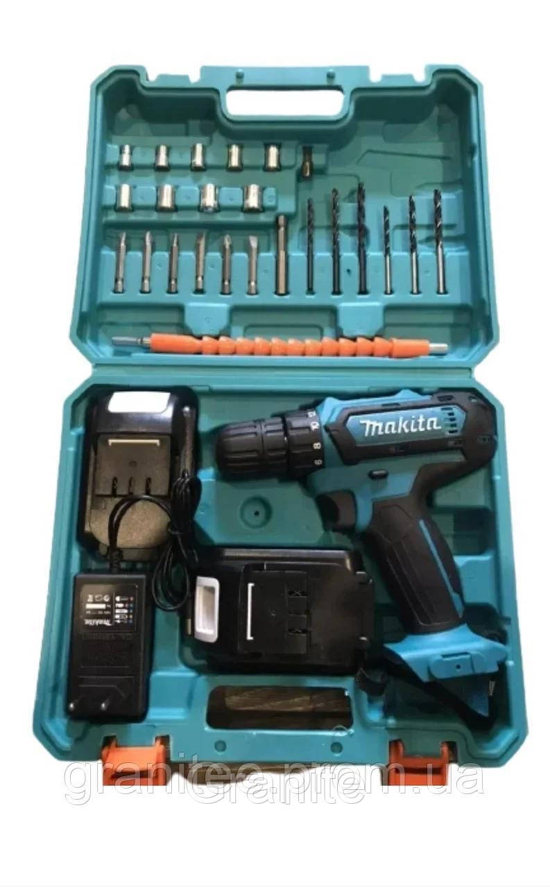 

Шуруповерт Makita 550 DWE (24V, 5.0AH) с набором инструментов. Аккумуляторный шуруповерт Макита