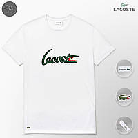 Мужская белая футболка t-shirt лакост/Lacoste, фото 1