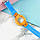 Детские наручные часы для девочки кварцевые круглые гарантия 12 месяцев Skmei 1451 Blue-Yellow, фото 5