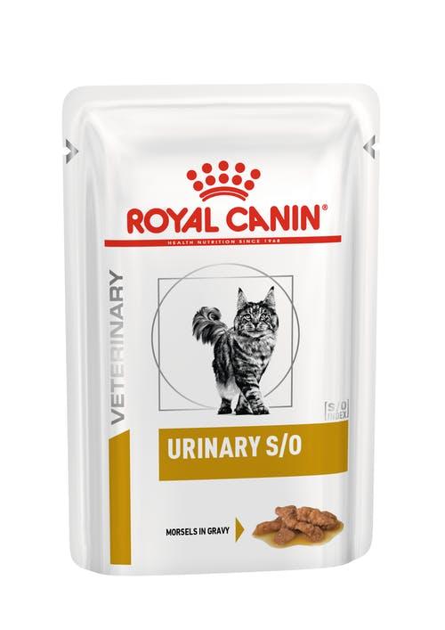 Urinary S/O ROYAL CANIN влажный диетический корм для кошки кусочки в соусе 85гр*12шт