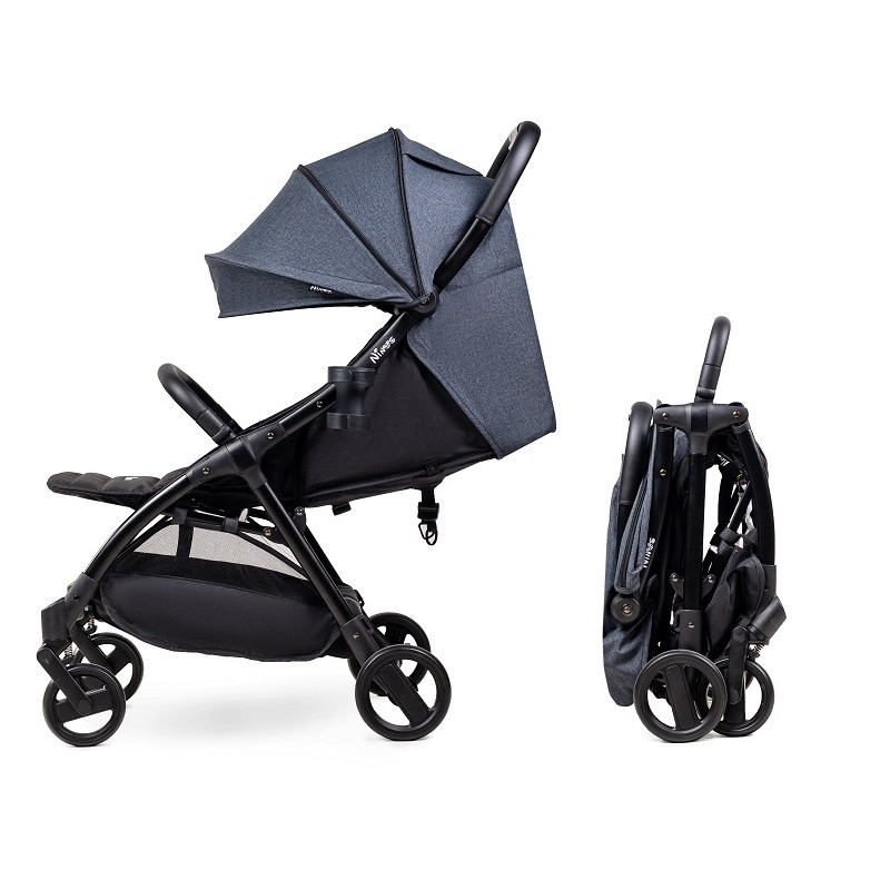 

Детская компактная коляска Ninos Air Dark Grey New + бесплатная доставка, Темно-серый