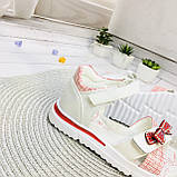Ошатні літні босоніжки із закритою п'ятою для дівчинки (Білий/Червоний) Tom.M розмір 26-31, фото 4