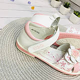 Летние босоножки с жестким задником для девочки (Розовые) B&G размер 31, фото 4