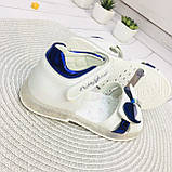 Летние босоножки нарядные для девочки (Белый/Синий) СВТ.Т размер 27-32, фото 5