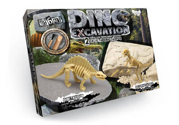 Набор для проведения раскопок Динозавры "DINO Excavation" Danko Toys, фото 2