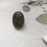 Турмалин натуральный кольцо с турмалином в серебре размер 15,5 Индия, фото 7