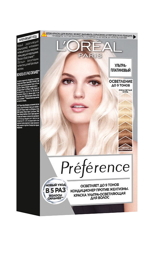 

L'Oreal Recital Preference краска для волос ультра-платиновий