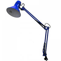 Настільна лампа 20Вт, для лід ламп E27 LMN093 синя, фото 1