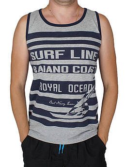 Оригінальна чоловіча безрукавка Surf Line 5002 в сірому кольорі