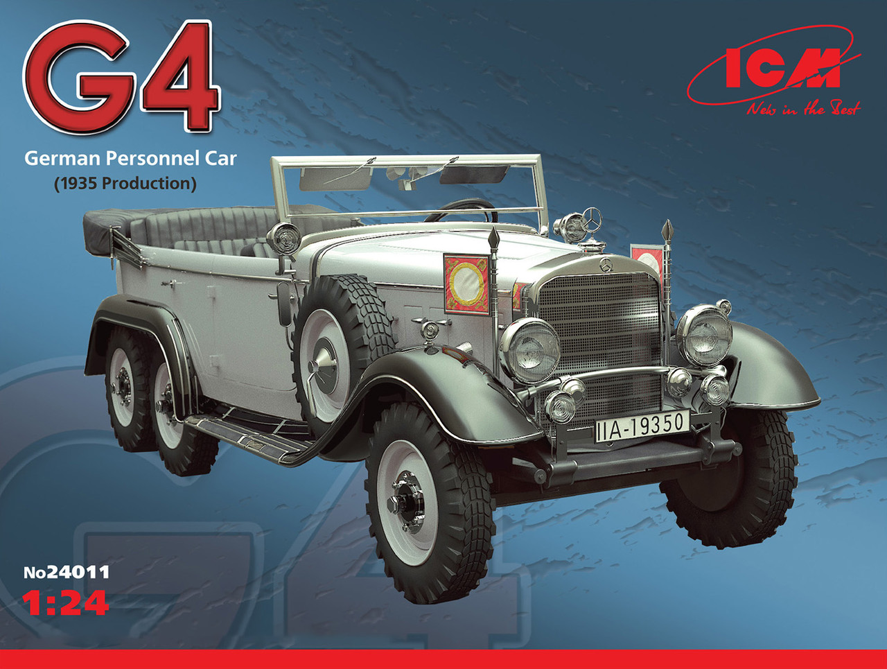 

Mercedes-Benz G4 1935 г. Сборная модель автомобиля. 1/24 ICM 24011