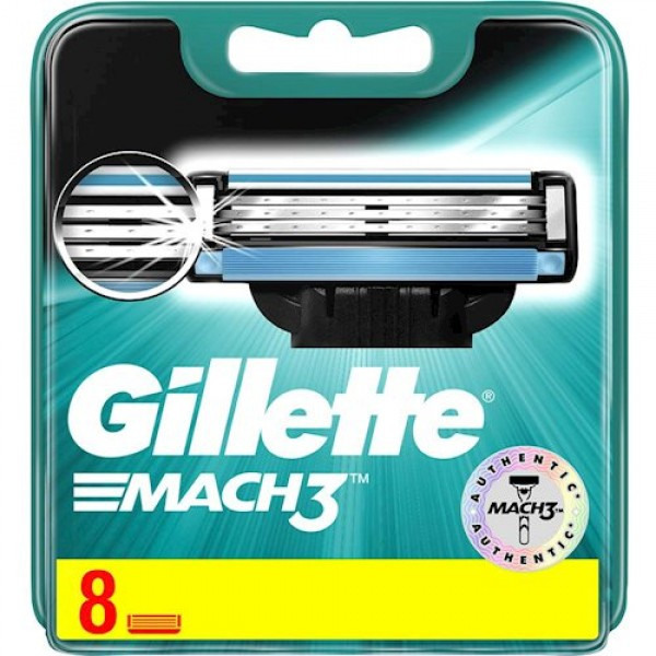 

Сменные кассеты для бритья Gillette Mach3, 8 шт