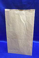 Бумажный пакет бурый крафт для хлеба430*250*80 мм