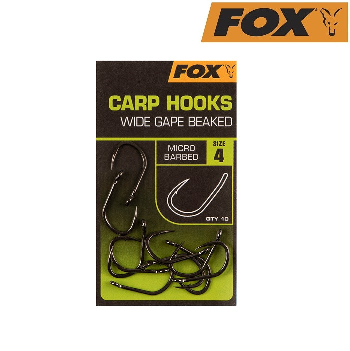 

Крючок Fox Carp Hooks Wide Gape (10шт) 6