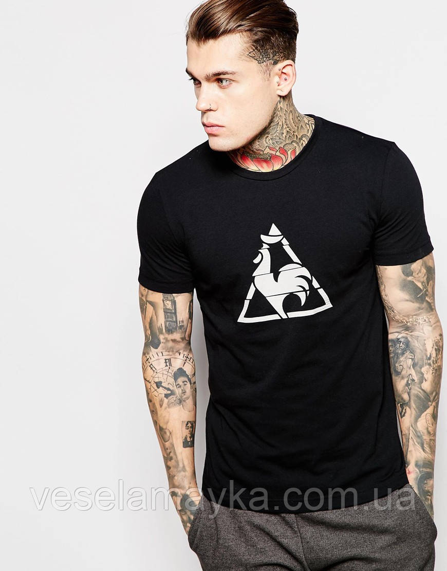 

Стильная футболка с белым логотипом "Le Coq Sportif" XXXL