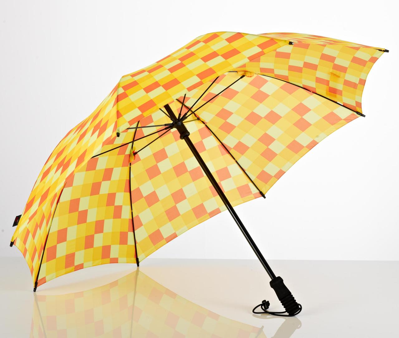 Зонт-трость Euroschirm Swing Handsfree механический CW Желто-оранжевый
