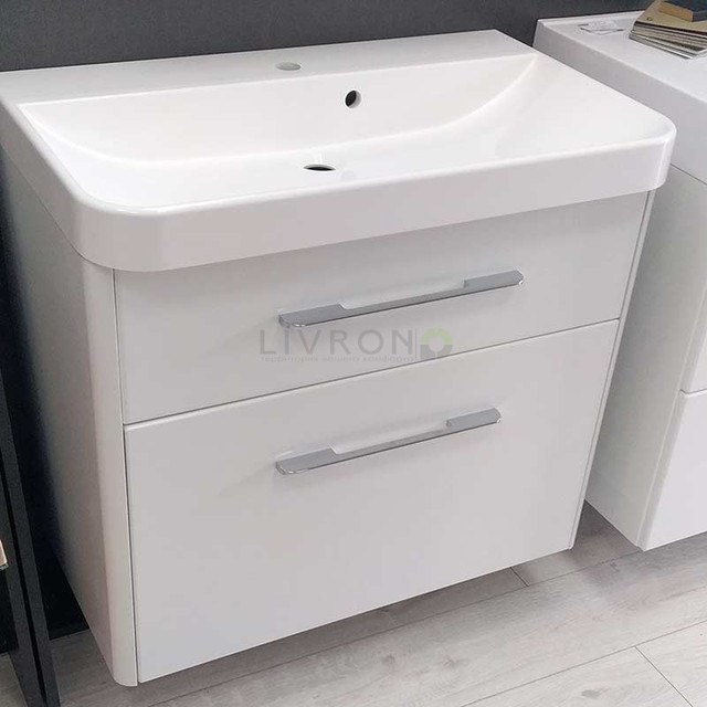 Мебельный комплект для ванной Буль-Буль DEVON 80 см белый