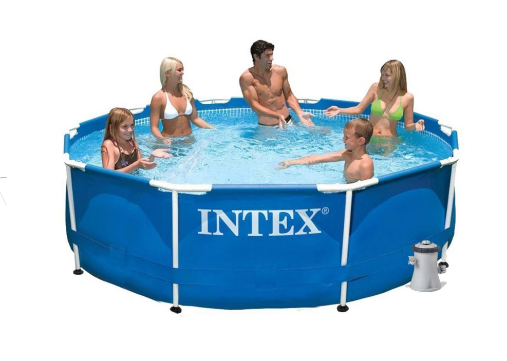 Каркасный бассейн Intex 28212, 366 см * 76 см   усиленный Steel Pro