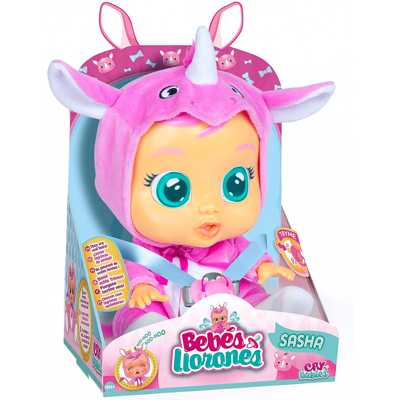

Интерактивная кукла Плакса Cry Babies Sasha The Rhino Носорог
