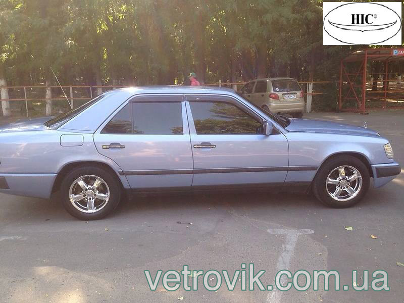 

Ветровики на Мерседес Е-класс В-124/Mercedes E-Class 1985-1996 седан Хик накладные