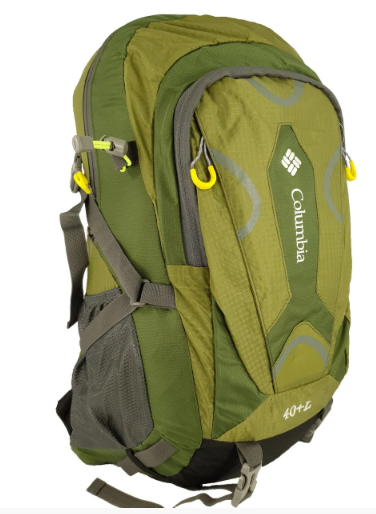 

Рюкзак туристический 40л с вентилируемой спиной, каркасный зеленый, Зелёный