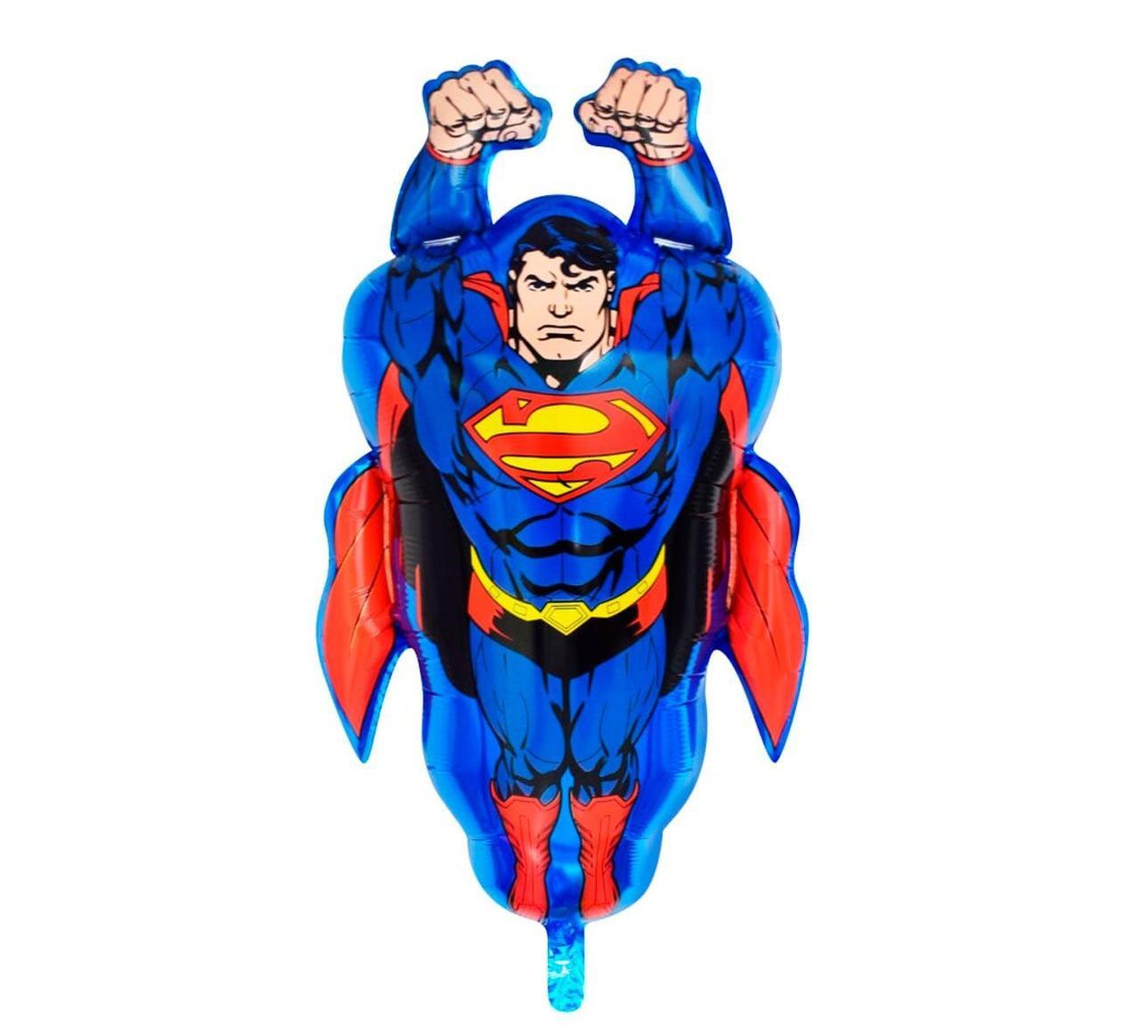 Фольгированный шар большая фигура Супермен 76х51см Китай