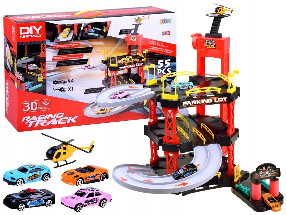 

Детский гараж-паркинг "Racing Track" 55 елементов, 4 машинки, вертолет (8026)