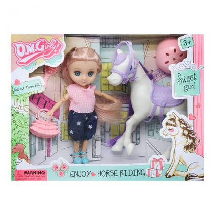 Ігровий набір "Лялька Мія з конем", фіолетовий 58003