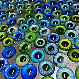 Скляні очі кабашоны для іграшок 12 мм (пара), фото 2