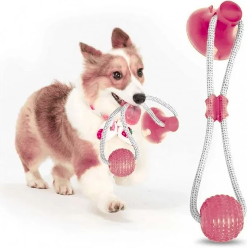 

Игрушка для собак на присоске Dog Toy Rope PULL / Игрушка для домашних животных