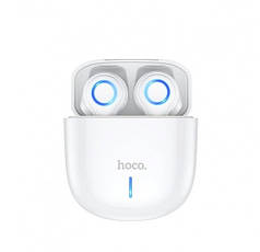Беспроводная Bluetooth stereo гарнитура BT Hoco ES45 Harmony sound TWS V5.0 сенсорные White, фото 3