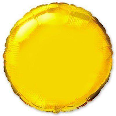 Фольгована кулька коло золотий 18" Flexmetal