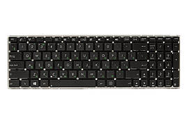 Клавіатура для ноутбука ASUS X501, X552, X550 чорний, без кадру