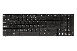 Клавіатура для ноутбука ASUS K50, K60, F52 чорний, чорний кадр (old design)