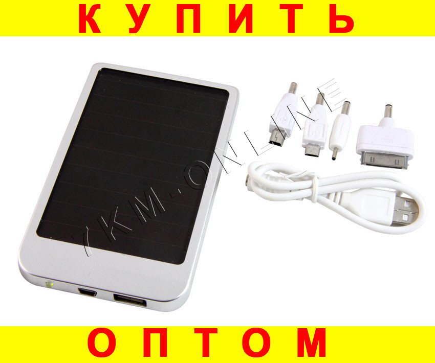 

Power Bank 6000mAh с солнечной батареей