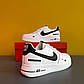 Чоловічі кросівки Nike Air Force 1 (Білі з чорним) молодіжна взуття DА1191, фото 9