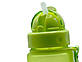 Пляшка для води CASNO 400 мл MX-5028 More Love Зелена з соломинкою, фото 6
