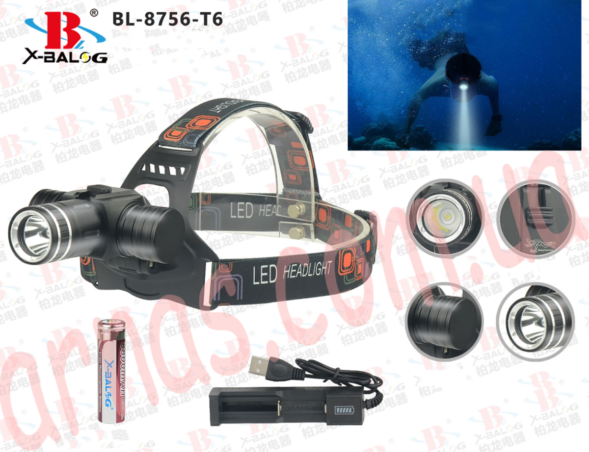 Підводний акумуляторний ліхтар BL-8756-T6
