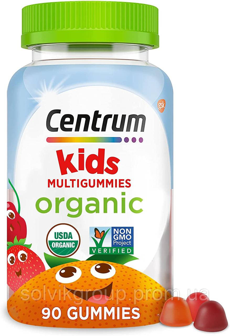 

Centrum Kids мультивитамины для детей, органические поливитамины, Organic Multivitamin Gummies, 90 шт