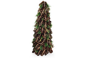 Ялинка новорічна 48см з декором з шишок та зелених гілок BonaDi 743-239 ORIGINAL 100%