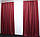 Комплект (2шт. 1х2,7м.) светонепроницаемых штор, коллекция "Лён Мешковина". Цвет бордовый. Код 319ш 31-147, фото 5