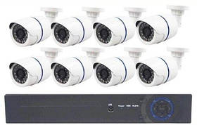 Комплект відеоспостереження DVR KIT DIGITAL VIDEO RECORDER 8-канальний (8 камер в комплекті)