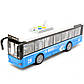 Машинка іграшкова Автопром «Шкільний автобус» блакитний (світло, звук, пластик), 27х8х6 см (7948AB), фото 4
