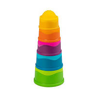Пірамідка тактильна Чашки Fat Brain Toys dimpl stack (F293ML), фото 2